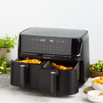 Switch Dual Air Fryer With Extra Large 10l Capacity, Pfas-free Drawer | Black