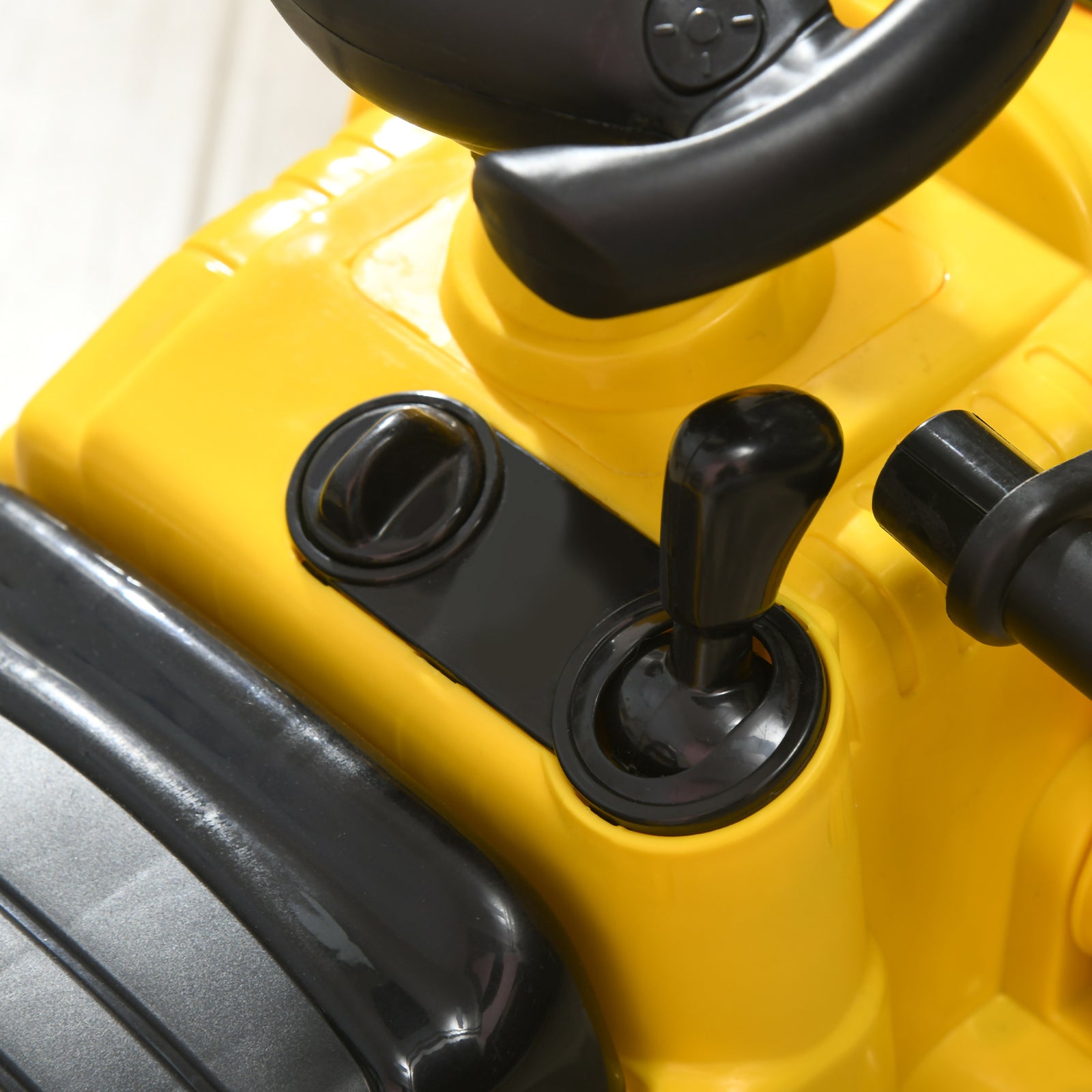 Ride-on Bulldozer Toddler Digger Excavator Scooter Storage Cart