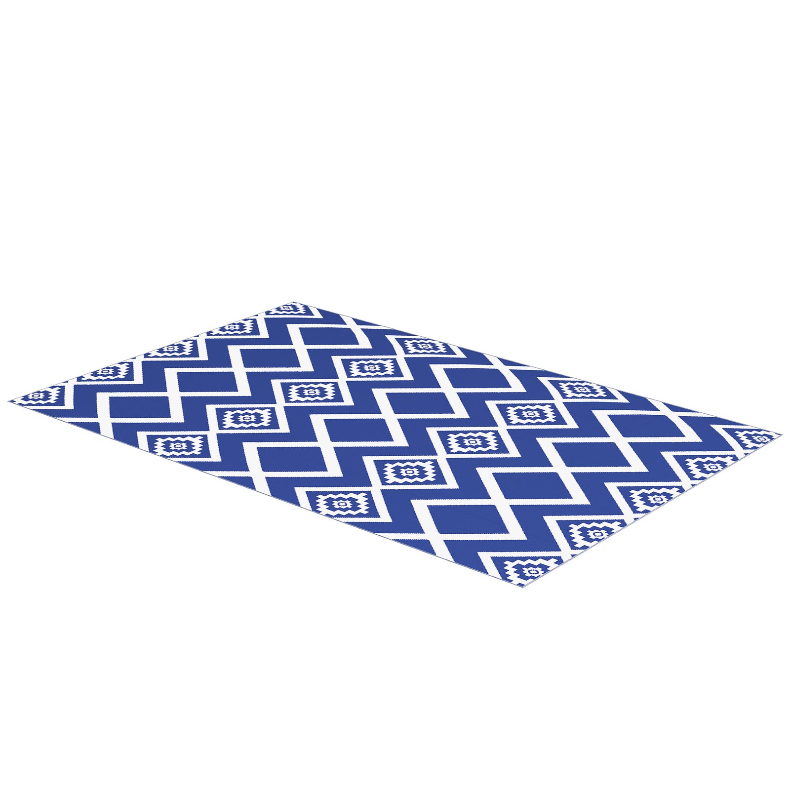 Reversible Rug W/ Carry Bag 182x274cm Blue