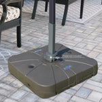 Square Cantilever Parasol Base Filled W/ Wheels