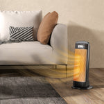 HOMCOM 2000w Fan Space Heater With 4 Modes, Adjustable Thermostat, Black