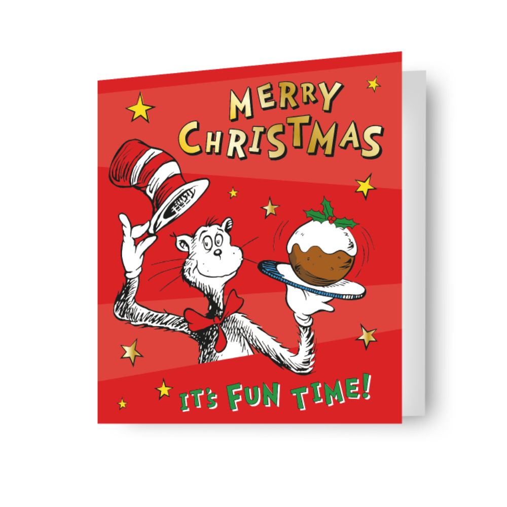 Dr Seuss Cat In The Hat Christmas Card Official Product