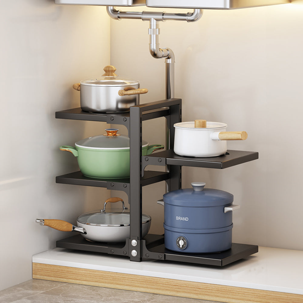 5/7-tier Adjustable Kitchen Pot Rack Organizer | Medium