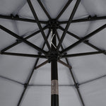 Outdoor 3-tier Umbrella With Crank And Tilt Without Base | One Size | Light Grey