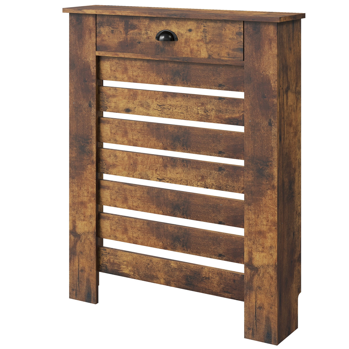 HOMCOM Radiator Cover With Drawer, Horizontal Slat, 78cm