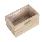 Oak Effect Wooden Planter With Plastic Lining