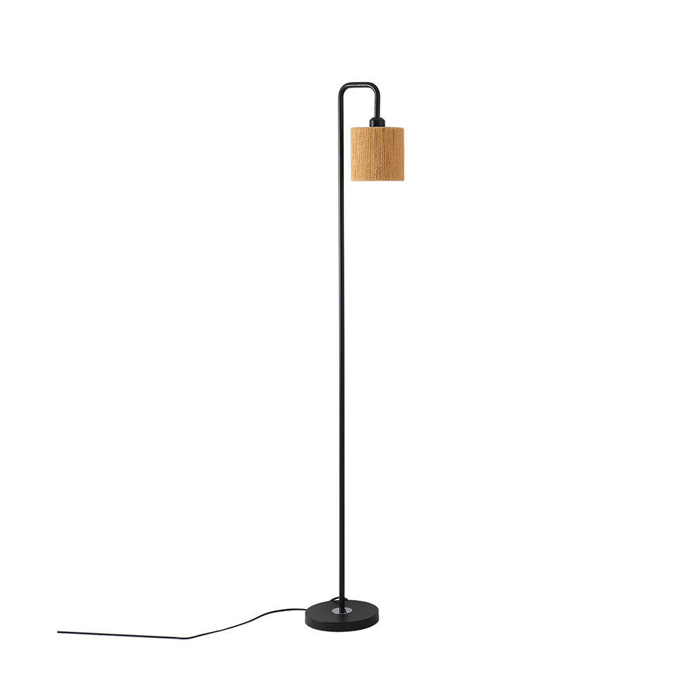 Modern Cylindrical Rope Floor Lamp