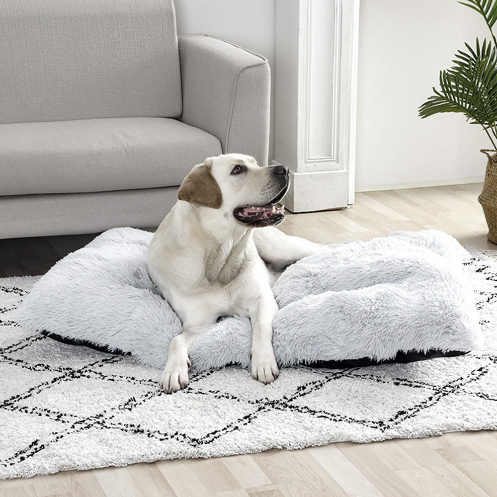 Plush Rectangle Pet Bed | Small