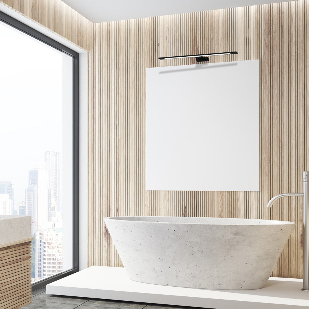 Shine Black Led 12w Wall Lamp Stylish Matt Black Light With Ip44 Rating Perfect For Mounting Above A Bathroom Mirror