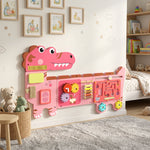 Busy Board Panels Wall Mounted Dinosaur | Pink