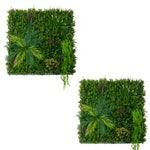Alina Artificial Wall Tile X 2 | 100cm x 100cm | Green