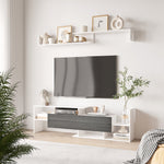 Tv Cabinet Wall-mounted Shelf Open | White