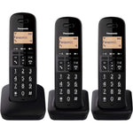 Kx-tgc413eb Digital Cordless Phone With Triple Handsets | Black
