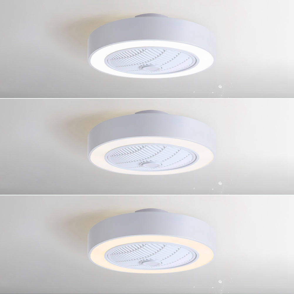 55cm 5 Blade Acrylic Led Ceiling Fan Light With Ir Remote Adjustable Speed Modern Quiet Fan