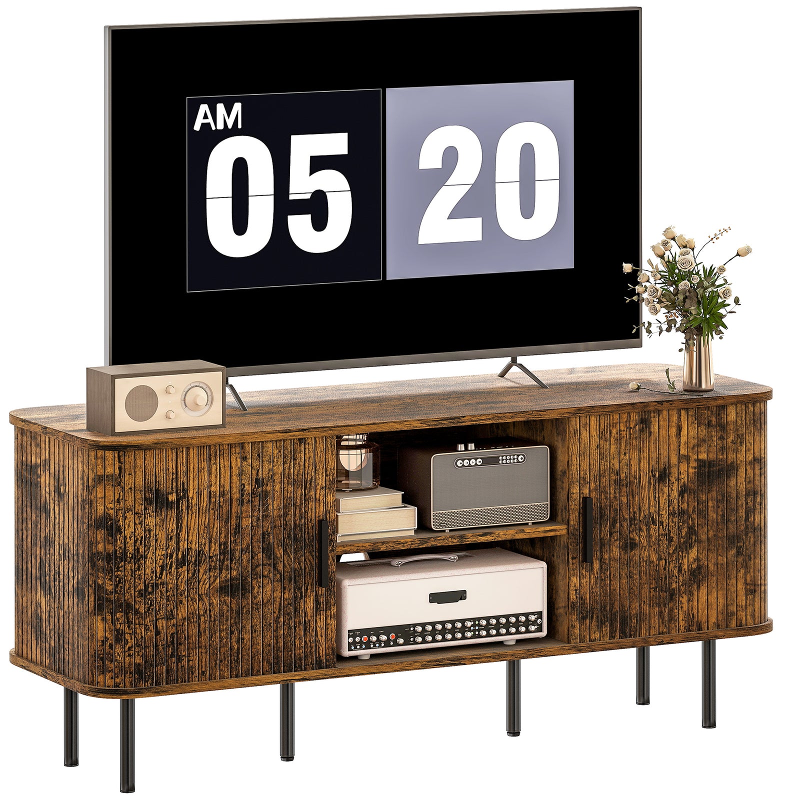 Tv Unit For Living Room, Tv Stand | Brown
