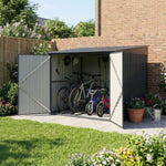 Outdoor Metal Garden Bike Storage Shed Bicycle Storage For Up To 4 Bikes