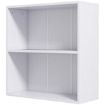 Bookshelf Display Storage Shelf With 2 Compartments Study | One Size | White