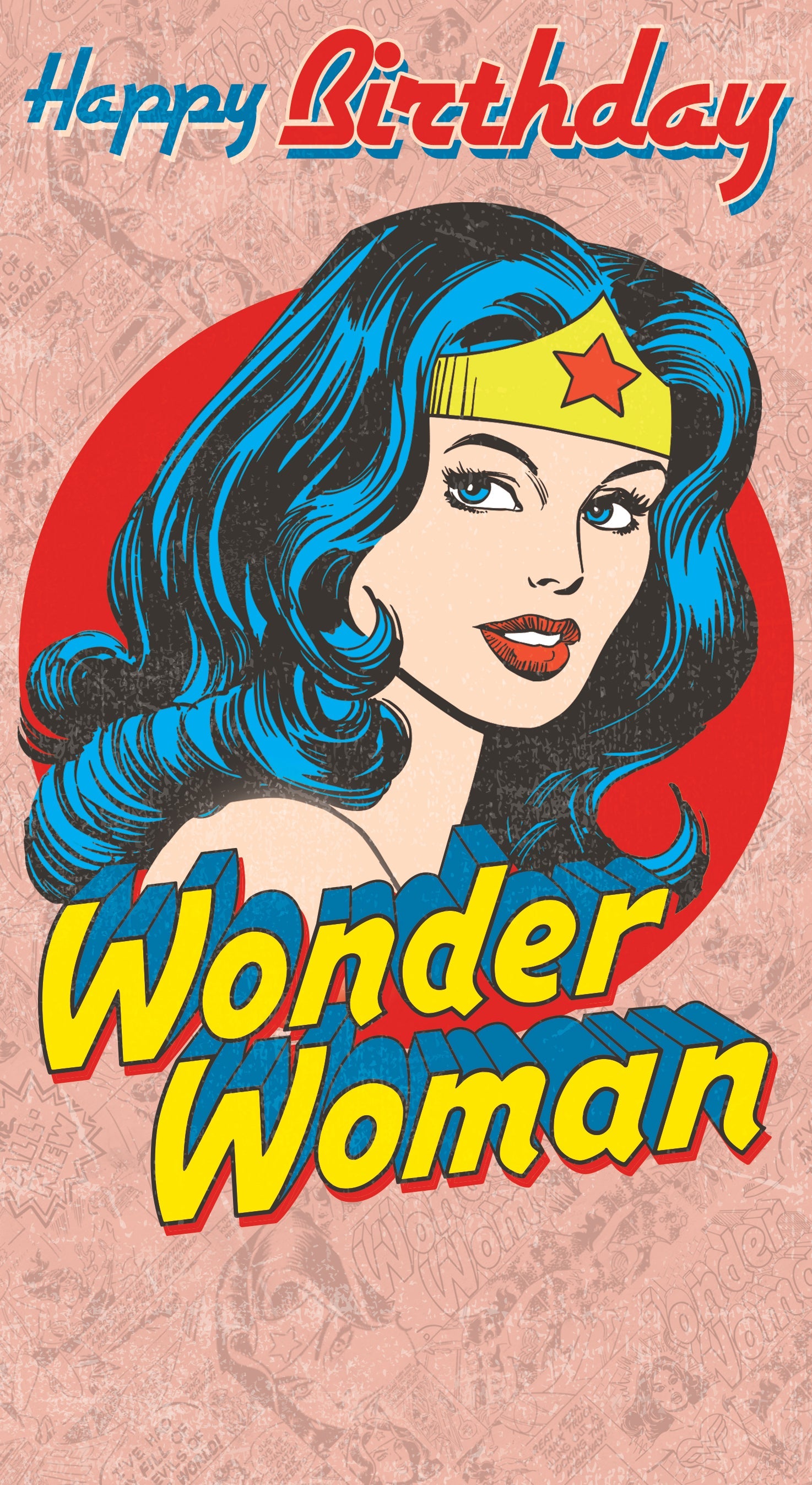 Wonder Woman Birthday Card Official Product