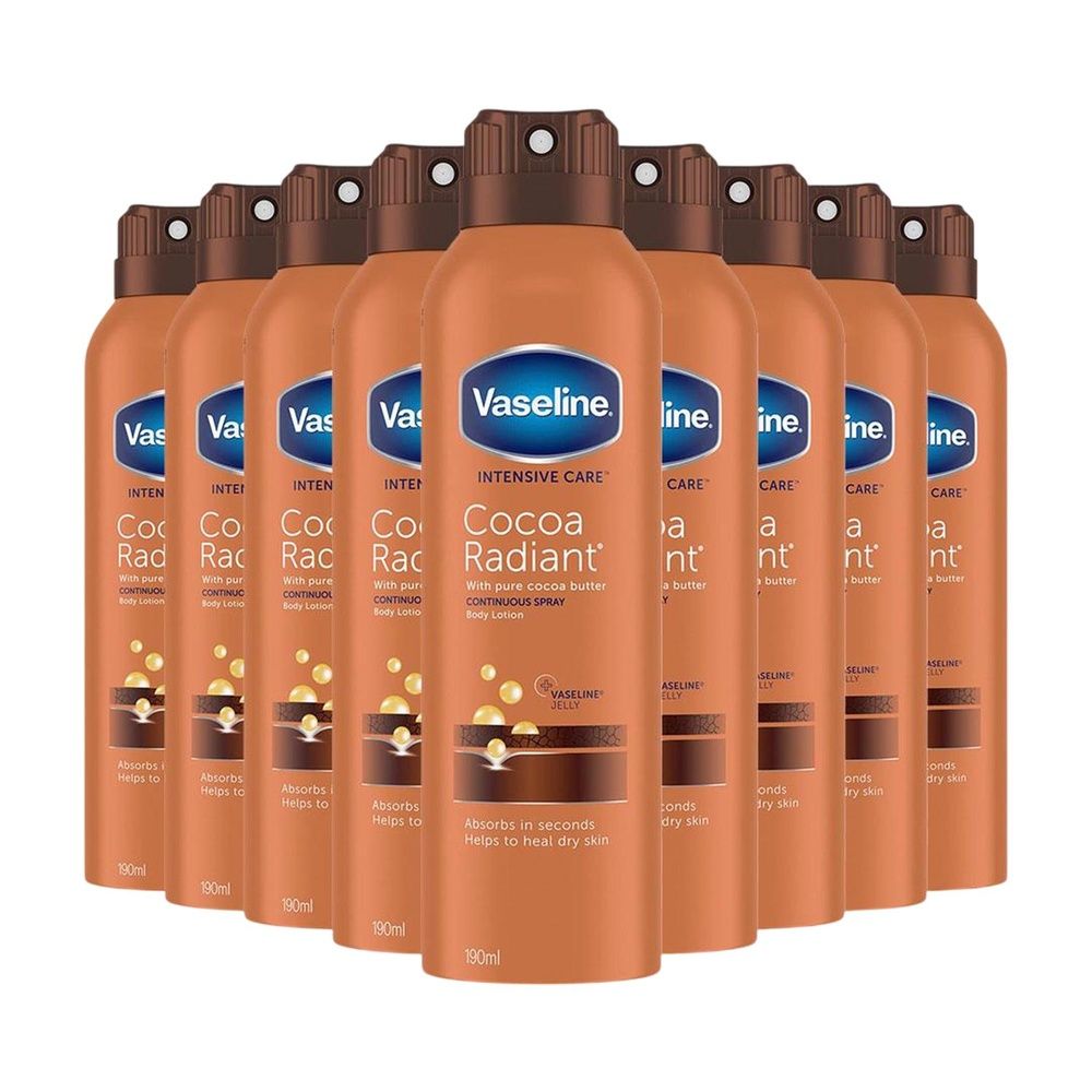 Intensive Care Cocoa Radiant Spray Body Moisturiser 190ml | Set-of-9