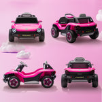Volkswagen Licensed Kids Electric Car W/ Remote, Suspension | Pink