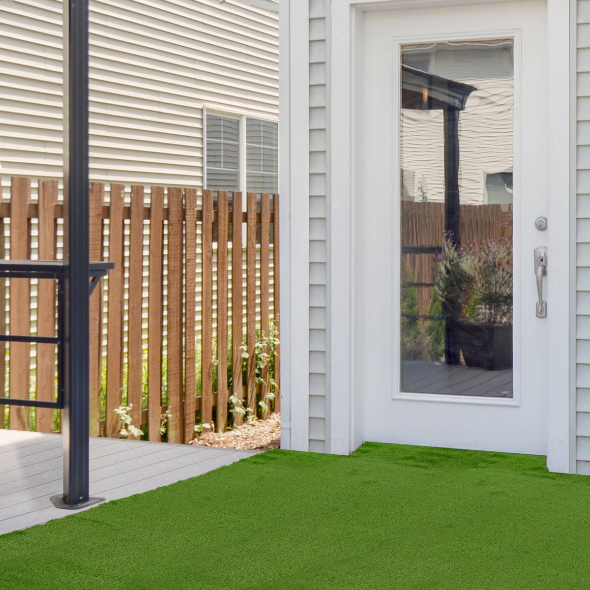 10-piece Artificial Grass Set, Weatherproof Turf Tiles, Outdoor Carpet
