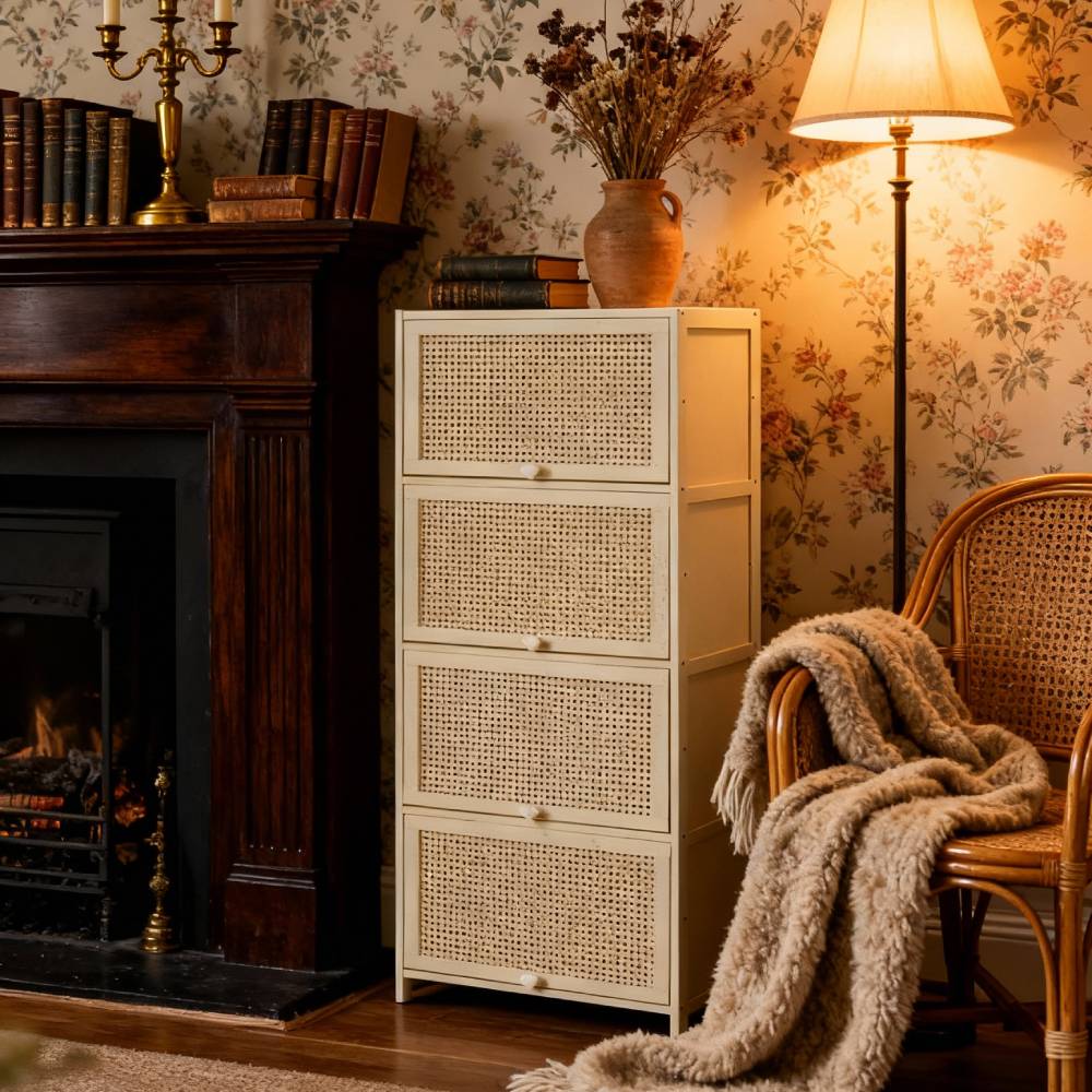 Bamboo Freestanding Sideboard Storage Cabinet