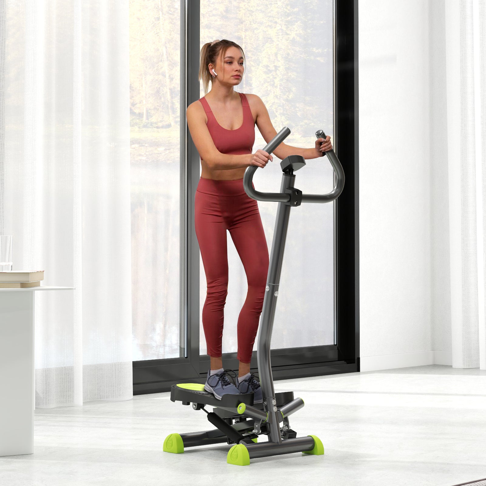 Twister Stepper Step Machine With Adjustable Resistance | Gray
