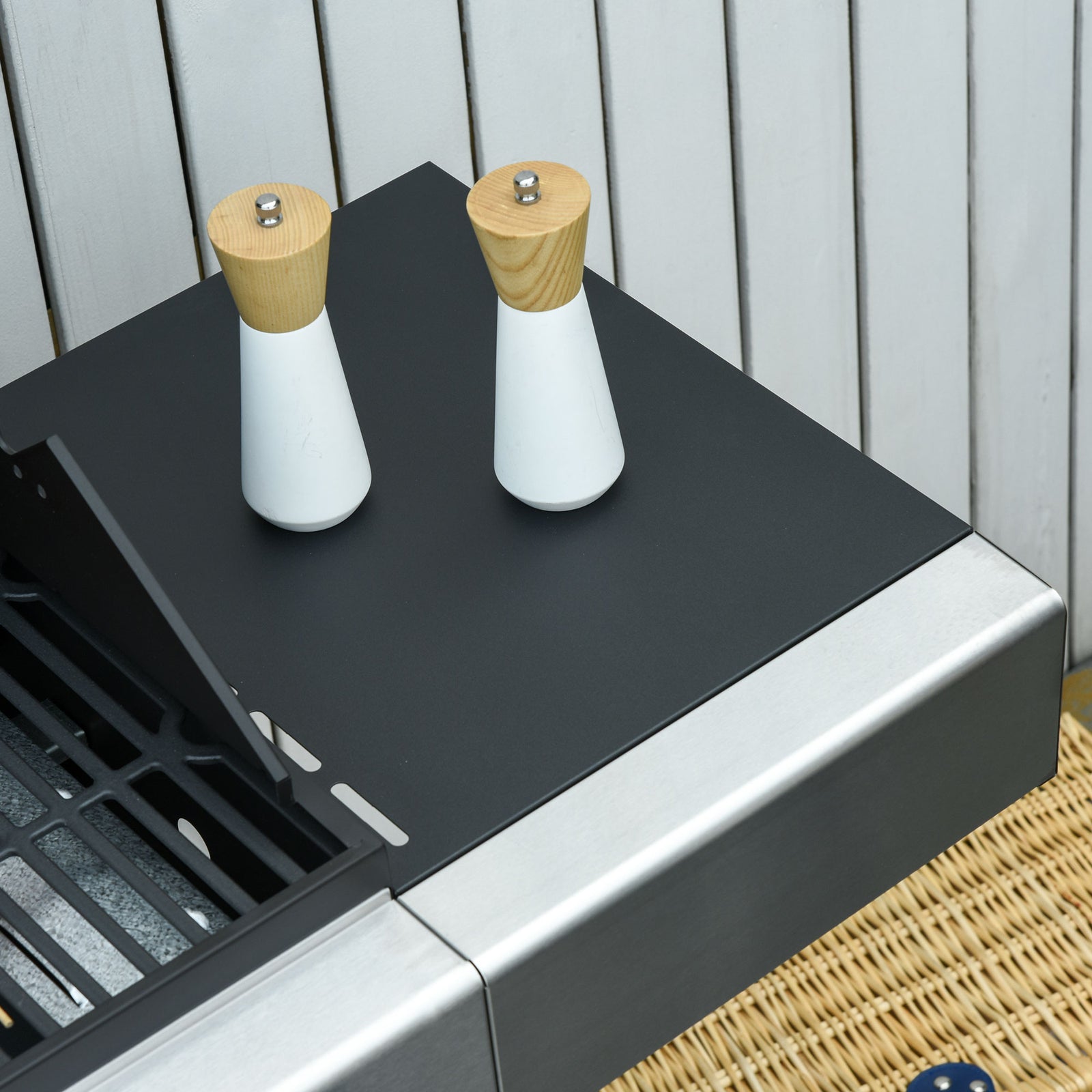 Gas Bbq, Side Burner, Warming Rack | Large | Silver