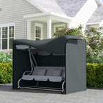3 Seater Garden Swing Chair Cover, Windproof And Anti-uv