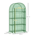 80 X 49 X 160cm Mini Greenhouse Portable Green House With Shelf | Green