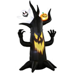 Outsunny 8 Ft Halloween Inflatable Spooky Tree With Built-in Led Lights