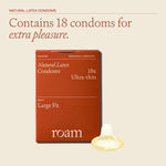 Ultra Thin Condoms For Safer Sex And Contraception Large Fit, 18pcs