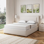 Weston Fabric Ottoman Bed Frame | King | Beige