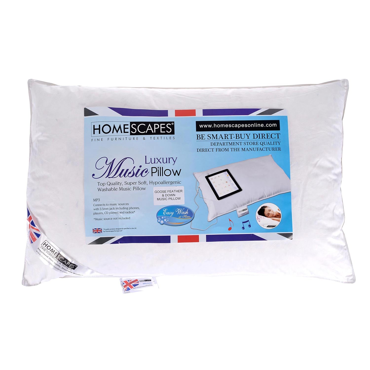 Goose Feather And Down Music Pillow