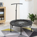 40'' Mini Trampoline, Adult Rebounder Jumper W/ Handle | Black