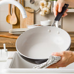 KitchenAid Cookware Coloured Aluminium Wok, Pfas Free, 28cm, Matt Black