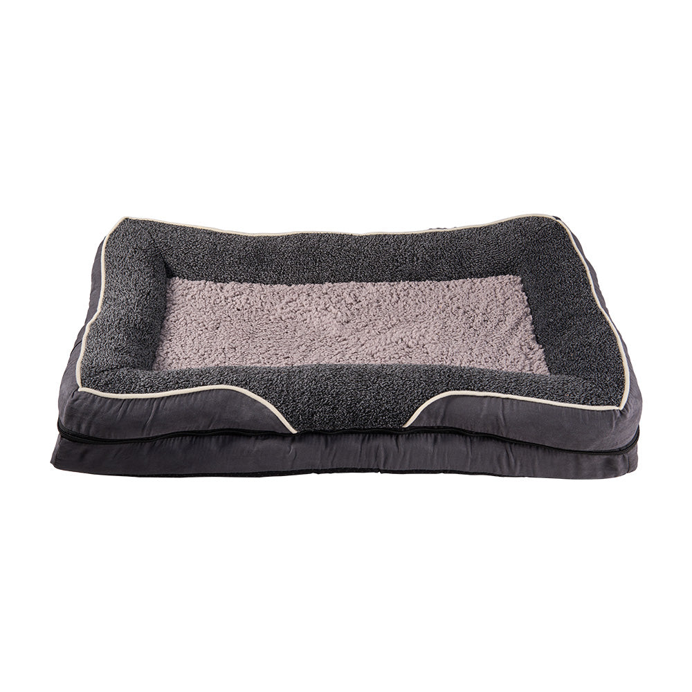 50cm*40cm*9cm Durable Removable Washable Pet Bed With Anti-slip Bottom | Dark Grey