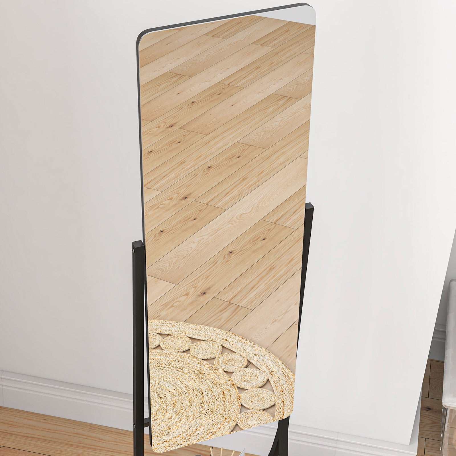 Freestanding Full Length Mirror Adjustable Full Body Mirror