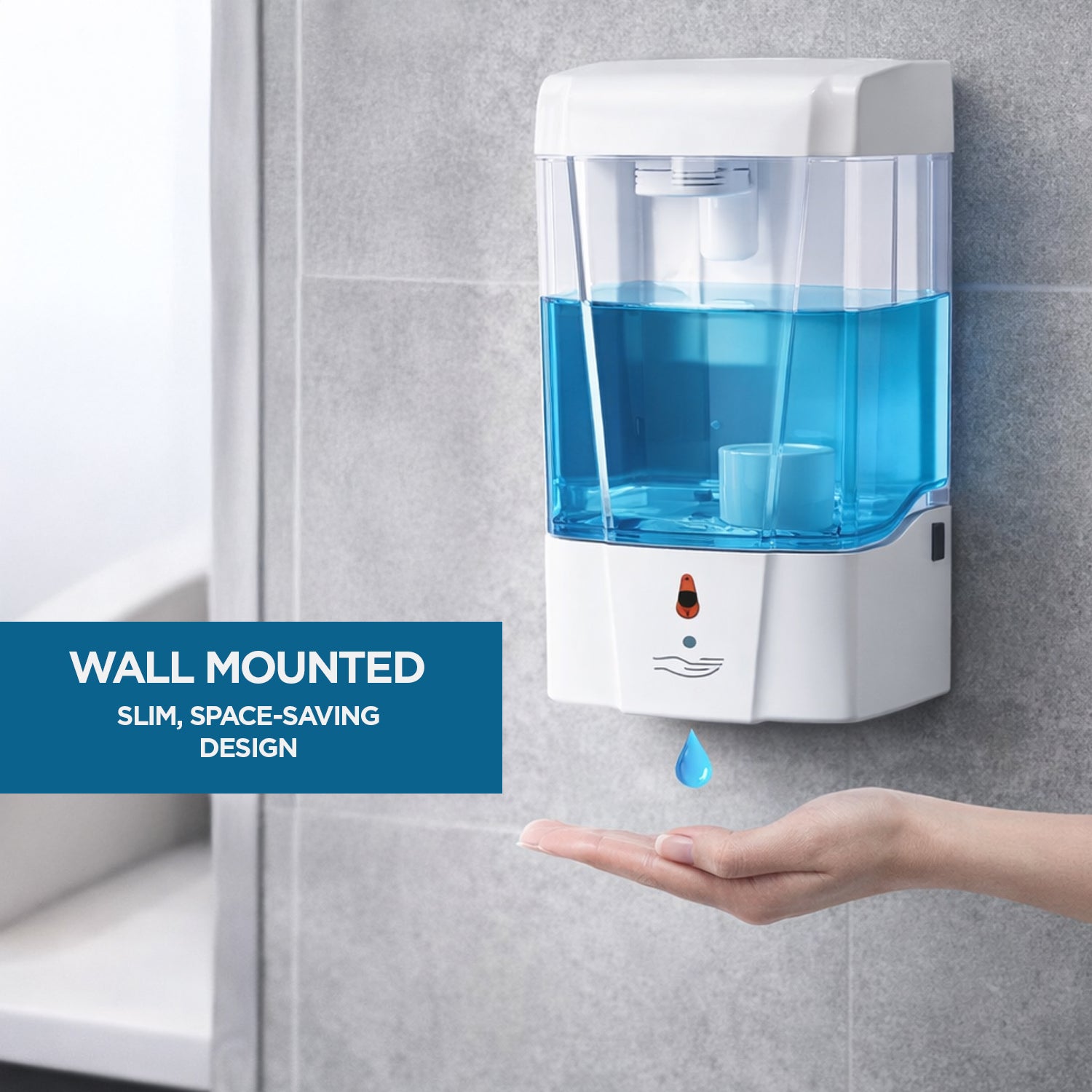Automatic Hand Sanitiser Dispenser - Wall Mounted, Motion Sensor, 700ml