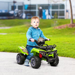 6v Kids Electric Ride On Car Toddler Quad Bike Atv For 18-36 Month | Green
