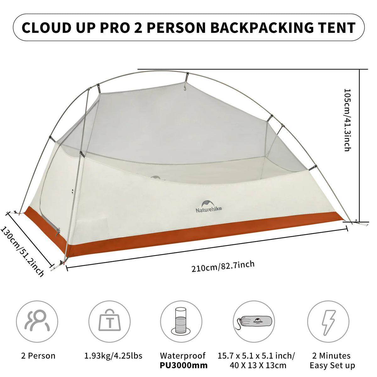 Cloud Up 2 Person Tent | 2 Person | Green