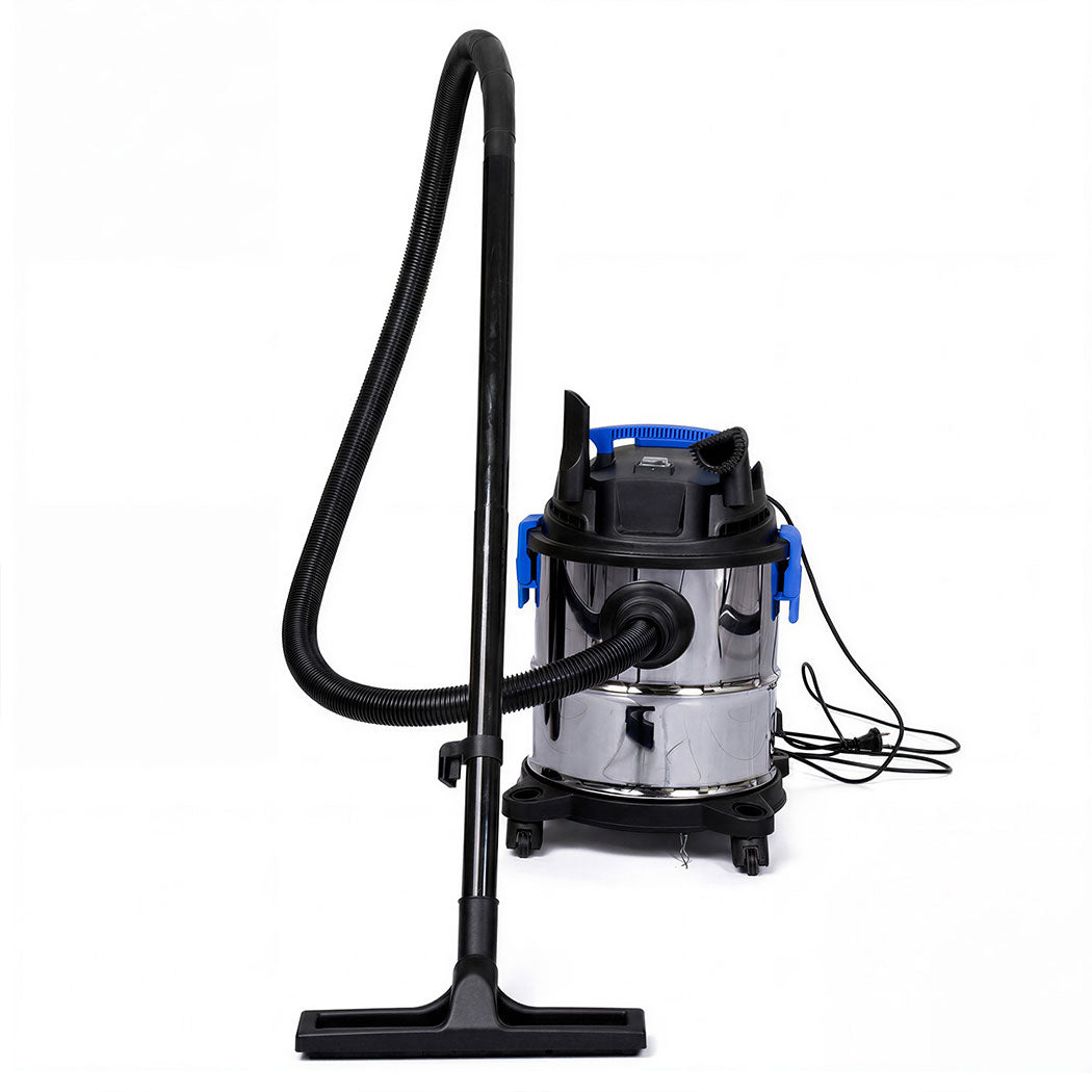Wet Dry Vacuum Cleaner 20l 1200w Blowing Function Powerful Industrial | Blue