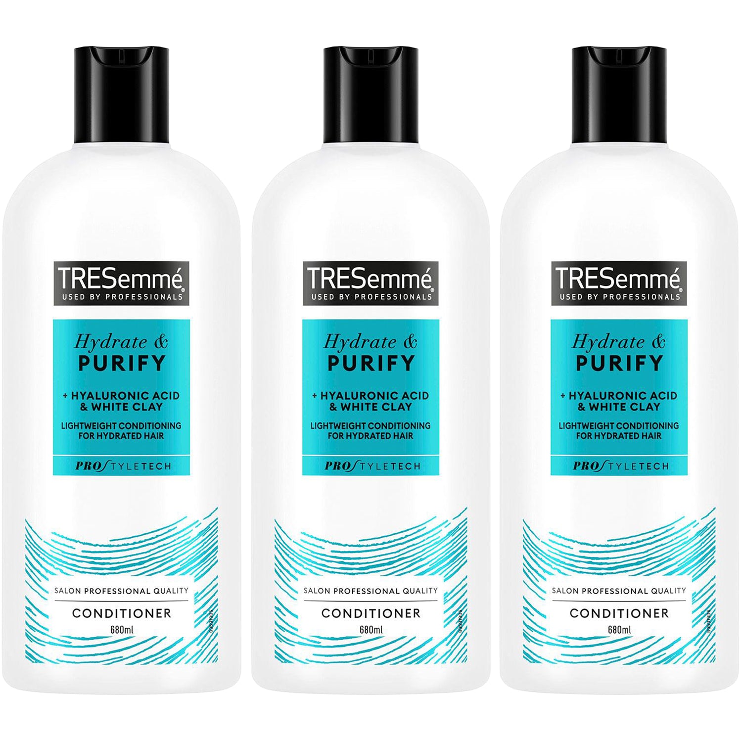 Conditioner Hydrate & Purify Greasy Hair With Hyaluronic Acid, 3x 680ml
