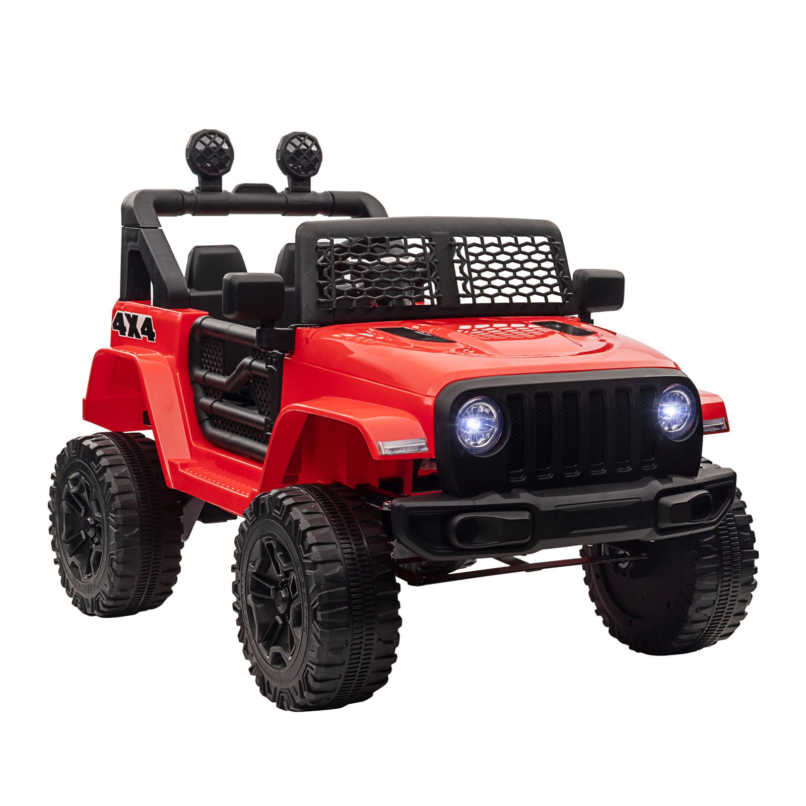 12v Kids Electric Ride On Car Truck Off-road Toy W/ Remote Control | Red