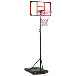 Adjustable Basketball Hoop And Stand W/ Wheels | Black