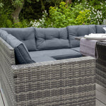 Rattan Corner Set | Grey