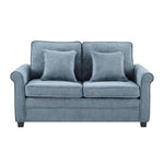 Ramy Corduroy Sofa Bed 2 Seater | Blue