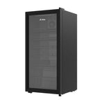 Glass Door Beverage Cooler With Led Light | 99l | Black