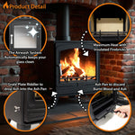 Steel Eco Multifuel Stove + Firewood Starter Kit | 8.5kw | Steel