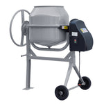 Electric Portable Cement Concrete Mixer With Wheels | 140l | Grey